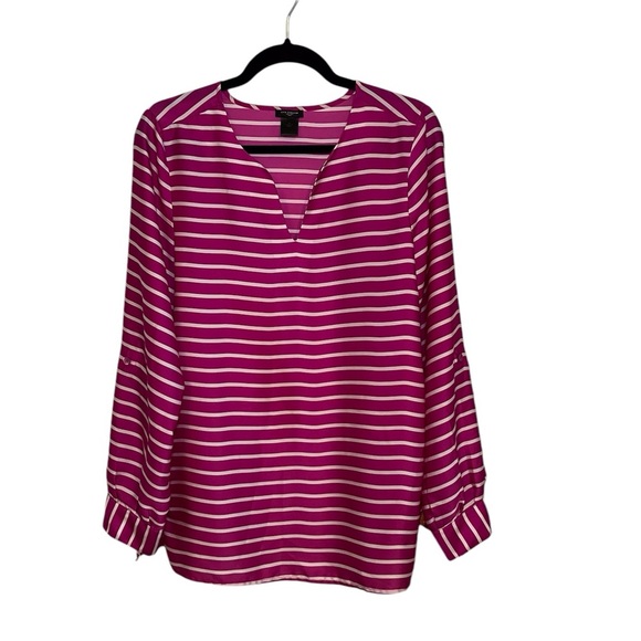 Ann Taylor Women Pink Fushia Blouse Size: Medium - Picture 1 of 5